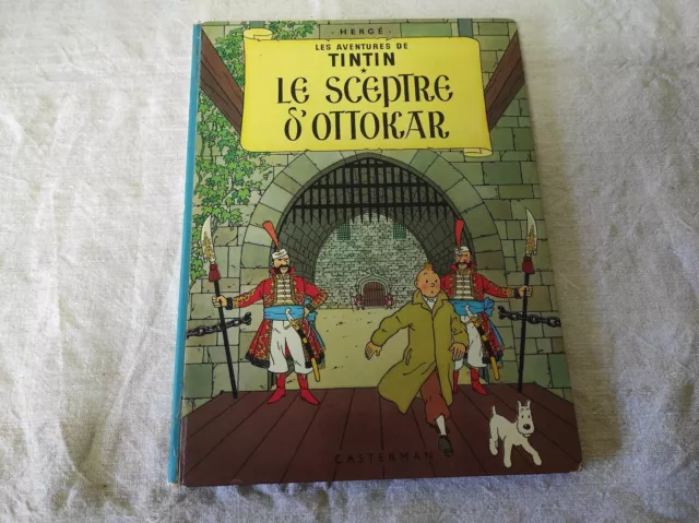 BD Les aventures de Tintin 1966 Le sceptre d'Ottokar Hergé éd Casterman