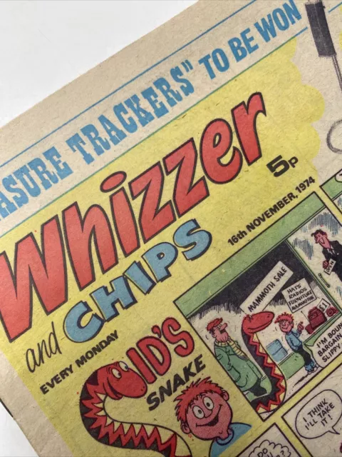 WHIZZER AND CHIPS Comic - 16th November 1974 - Vintage Nostalgic Gift