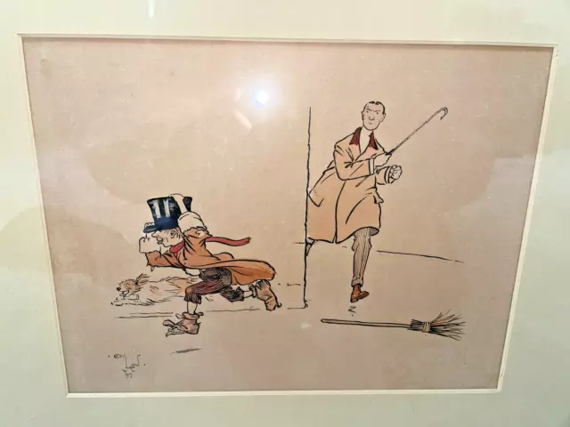 Cecil Aldin British Artist Museum Quality Humorous Watercolor Oliver Twist Style