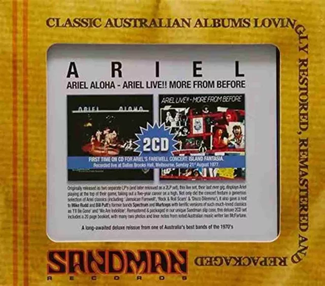 Ariel - Ariel Aloha and Ariel Live - 2 Albums on 2 Discs CD