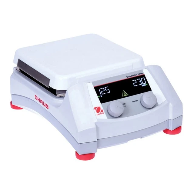 Ohaus E-g51hs07c Guardian 5000 Durable Hotplate Stirrer 7x 7 Inch Ceramic White