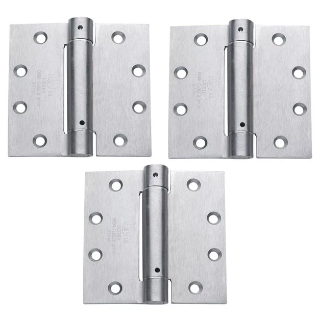Hager 3 pack Commercial Door Hinge 4.5" x 4 US26D 001340 Satin Chrome