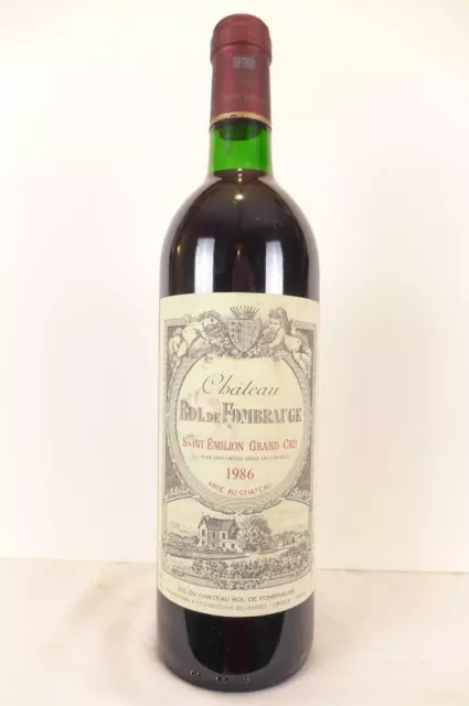 saint-émilion château rol de fombrauge grand cru rouge 1986 - bordeaux