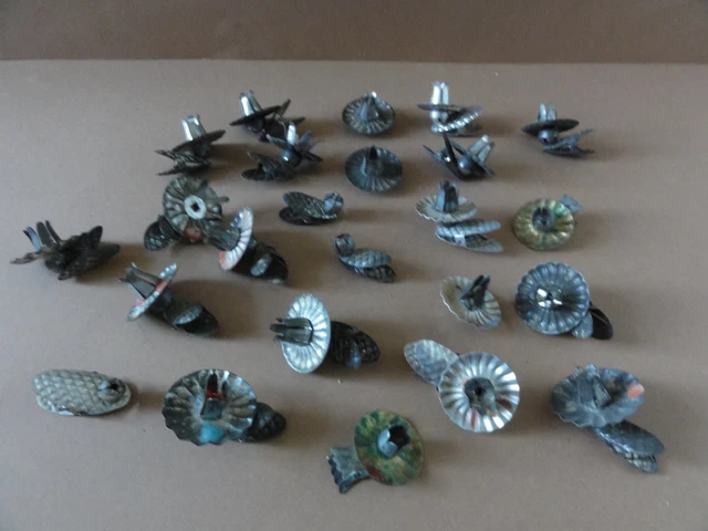 18 oiseaux vintage pour le sapin de Noël - Matériaux divers