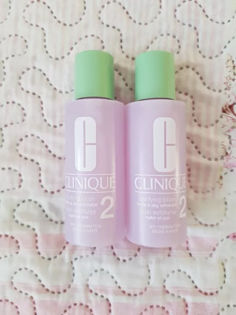 Clinique Clarifying Lotion 2 Tonic Gesichtswasser Dry Trockene Haut 2x60ml Neu