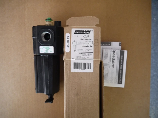 Speedaire 4Zl86 Air Line Lubricator 1/2" 80Cfm 250 Psi