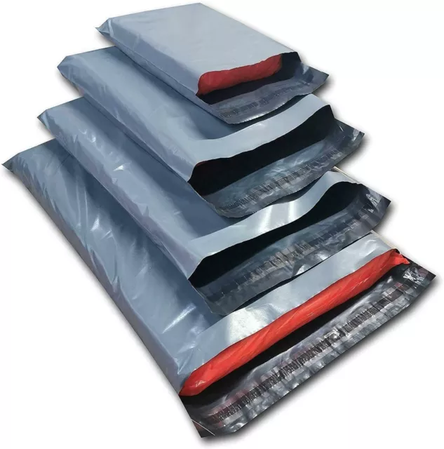 Grey Mailing Bags 10"x 14" Packaging Quality Poly Postal CD/DVD  Sack Self-seal