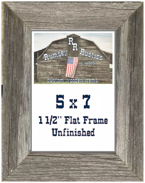 5x7" weathered rustic barnwood barn wood photo frame primitive distressed old