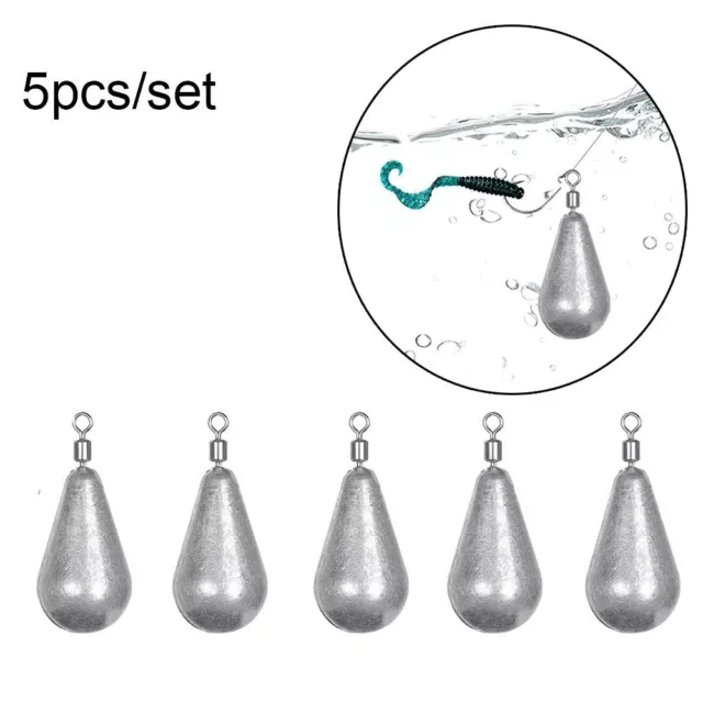 WEIGHTS LINE SINKERS Hook Connector fishing lead weights Sinker water  droplets $12.78 - PicClick AU