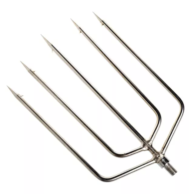 5-Prong Stainless Steel Fishing Fish Frog Eel Salmon Barbed Gig Spear Gun  Gig 