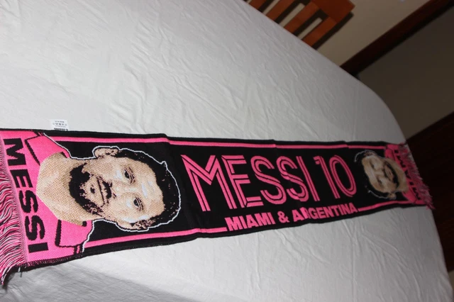 Écharpe De Supporter Inter Miami - Lionel Messi, Pour Fan Du Joueur