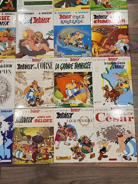 Plaque émaillée Astérix - Banquet (Tryptique) 30x72