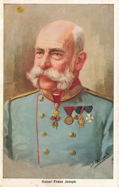 Portrait Kaiser Franz Joseph von Österreich Patriotika Postkarte AK 1916