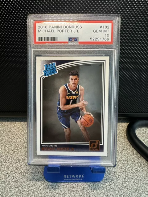 Michael Porter Jr. 2018 19 Panini Donruss Optik #182 Bewertet Rookie Rc Psa 10