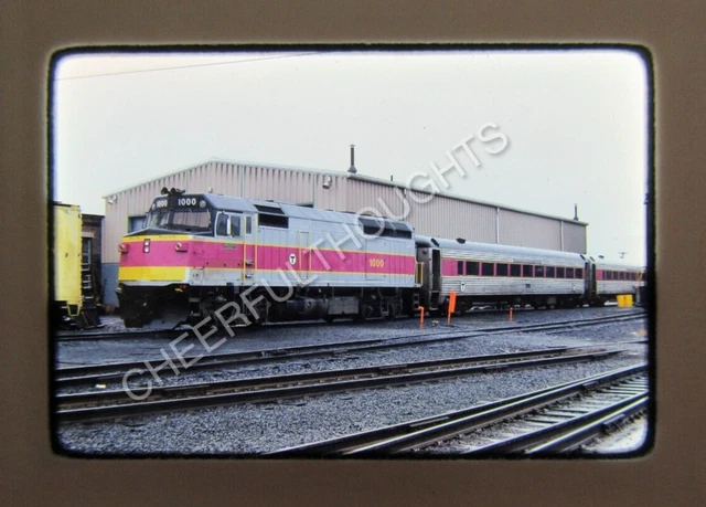 Original '79 Kodachrome Slide MBTA Boston Transit 1000 F40PH Boston, MA    38X27