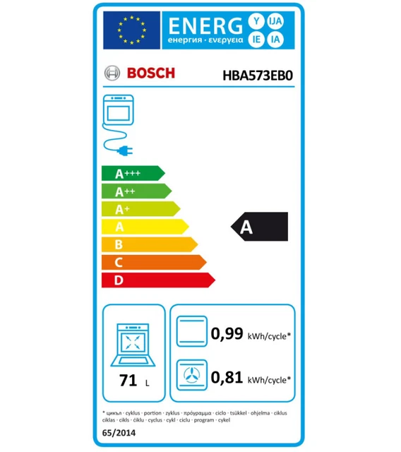 Bosch Four intégrable 71l 60cm a pyrolyse noir 2
