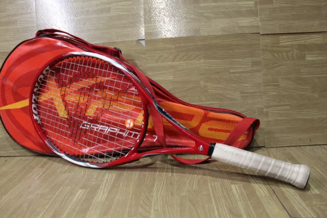 Dunlop X-Fire Graphite TI 98 Tennis Racket & Case - sport red -Grip Size 4-4 1/2