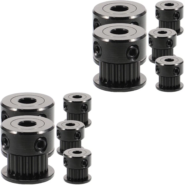 10 Pcs Synchronous Wheel Timing Belt Idler Pulley Printer Pulley Aluminum Alloy