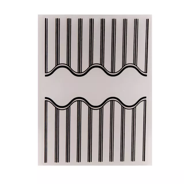 Plastic Embossing Folder Template Stripe Pattern Scrapbooking Paper Craft Decor