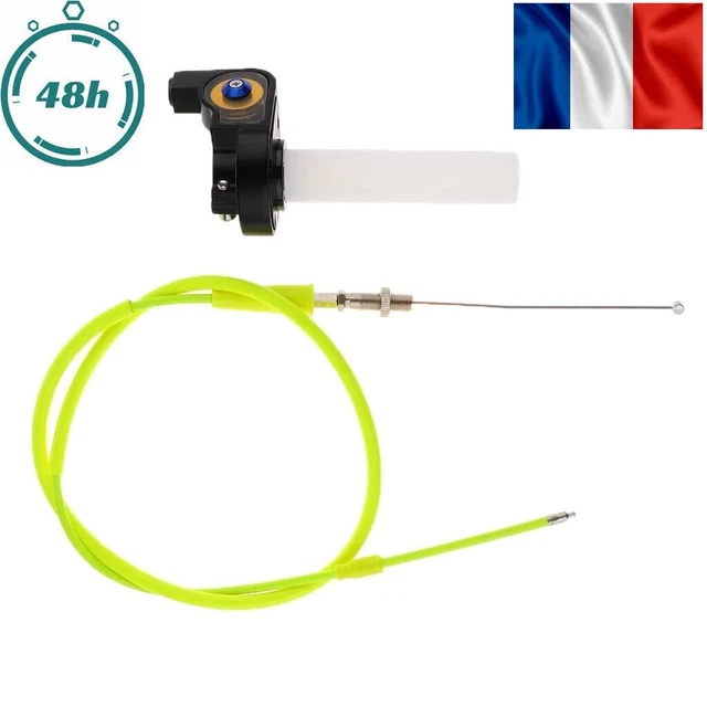 Câble D'accélérateur Pour Yamaha PW50 (1981-2009) - Remplacement En Acier Et PVC, Longueur ~94 Cm - 11