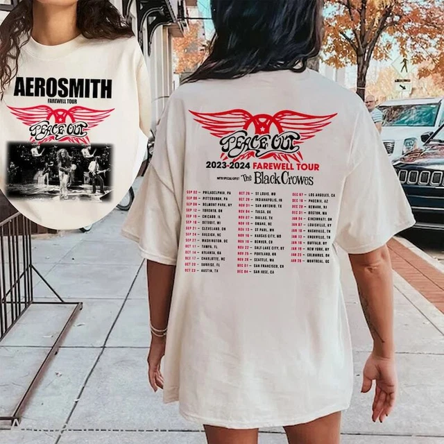 AEROSMITH 20232024 TOUR shirt, Peace Out Farewell Tour Shirt TT5923