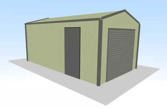 Steel Framed Buildings - Single Garage - 3.5m x 6m x 2.5m Domestic Steel Garage