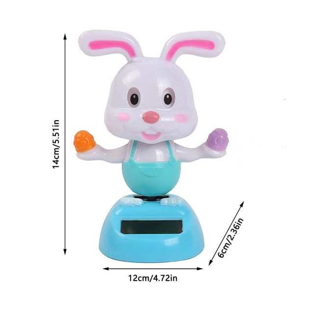 SWINGING KANINCHEN TÄNZER Solar betriebenes Spielzeug Auto Dekoration