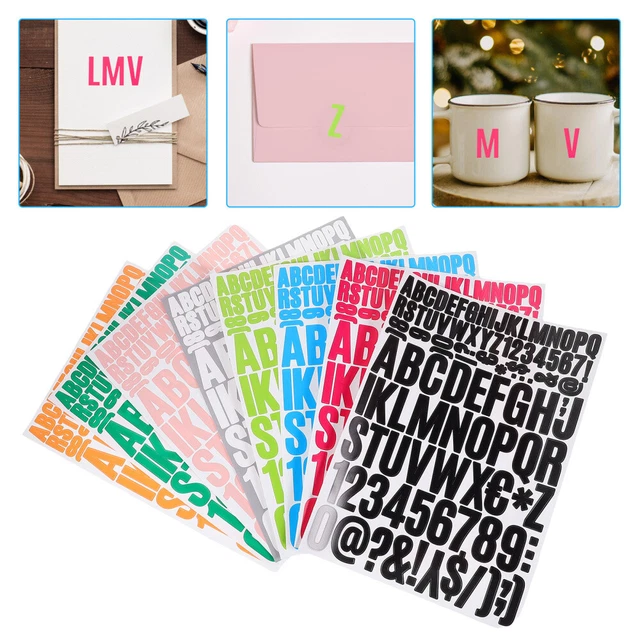 8 SHEETS STICKER Letters for Poster Board Self-adhesive Stickers £8.78