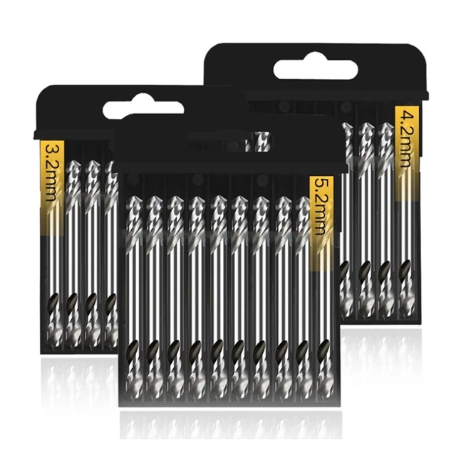 10 Pièces Mèches HSS 1.8mm X 52mm - Micro Perceuses Pour Acier Doux - Marque Uxcell