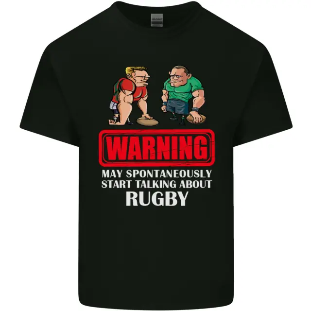 May Start Talking About Rugby Player Funny Kids T-Shirt Childrens