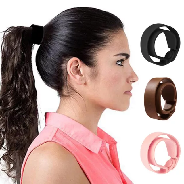 Woman Ponytail Holder Hair Tie Foldable Hair Scrunchies Silicone Stationarity