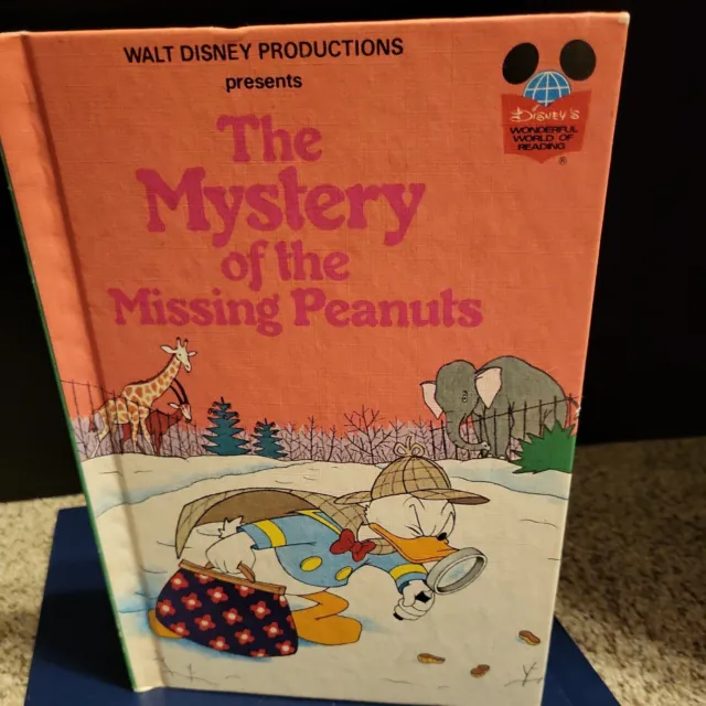 Walt Disney Presents The Mystery of the Missing Peanuts HB 1975 Donald Duck