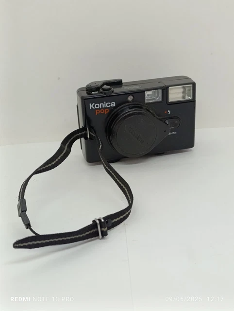 Appareil Photo Argentique Konica Lens Pop Super Auto Focus Avec Flash - En L'état