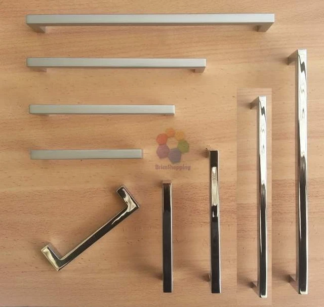 Maniglie Per Mobili In Acciaio Inox - 5 Pezzi Per Cucina E Armadi - Distanza Fori 76 Mm - Foto 10