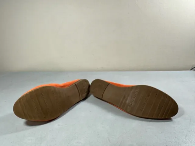 Franco Sarto Women's Orange Leather Slip On Freeze Flats Size 9M 3