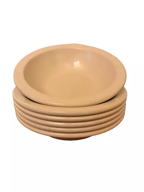 Vintage Texas Ware Small Bowls #112 Tan USA Melamine Small Set of 6 Bowls
