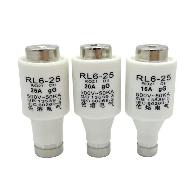10 Pack RL625 R021 DII E27 SpiralCeramic Fuses for Long lasting Protection