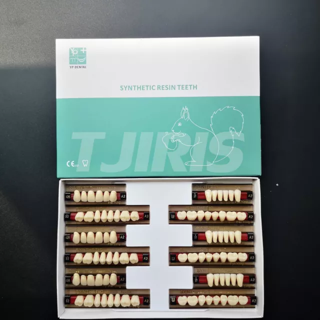 15Sets Dental Acrylic Resin Denture Teeth False Teeth Full Set Upper Lower A2/A3