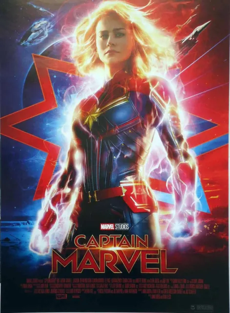 Captain Marvel - Brie Larson - Samuel L. Jackson - Filmposter A3 29x42cm gerollt