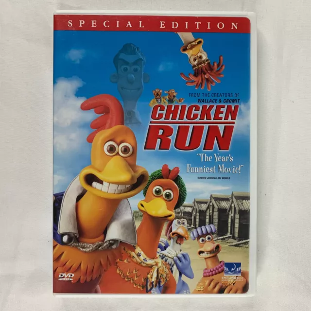 CHICKEN RUN (DVD, 2000, WS Special Edition) Dreamworks Animation; Mel ...