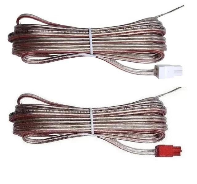 Lot De 5 Câbles Enceintes Subwoofer Sony Home Cinema - 3m Rouge Gris Compatible DAV-SR1