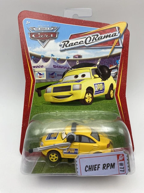 Disney Pixar World of Cars Race O Rama Chief RPM #77 1:64 Scale FREE SHIPPING