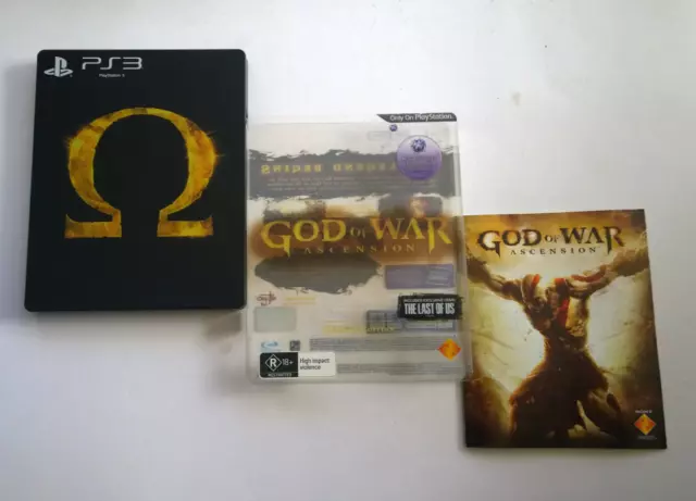 Sony Playstation 3 Ps3 God Of War Ascension Steelbook Free Post 🇦🇺 🇦🇺 👊