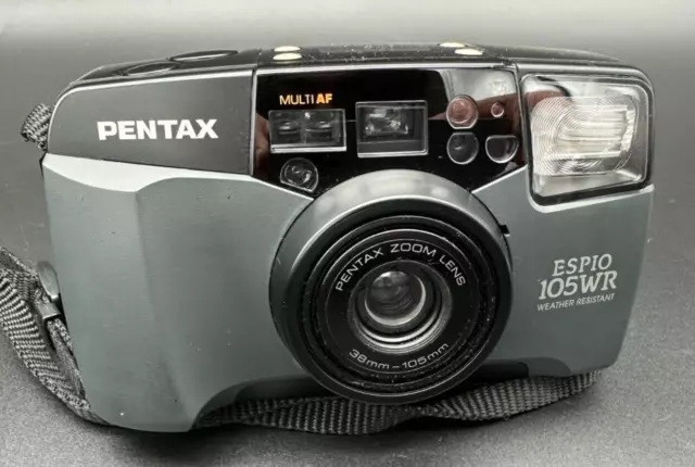 Pentax Espio 105 WR Wetterfest 38-105 mm Zoom Point & Shoot Kamera+neueBatterie