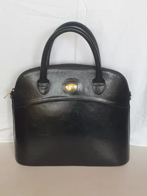 Sac "MAC DOUGLAS" en Cuir Grainé Noir - TBE