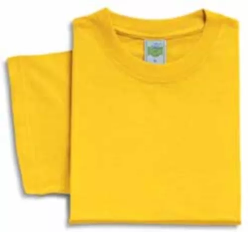 Maglia Uomo GIALLA Comoda t-shirt manica corta girocollo Cotone 114 S M L XL XXL