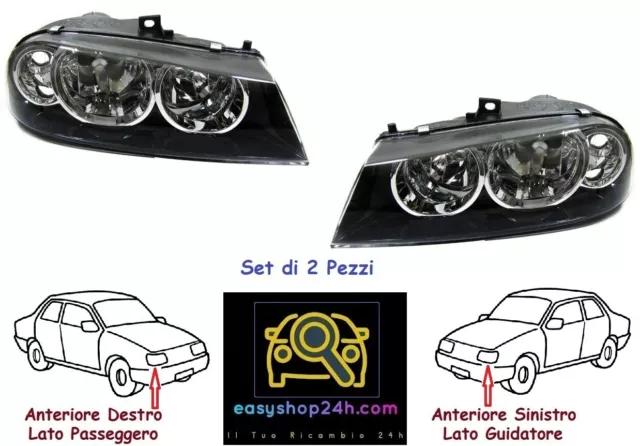 Set Phare Feu Avant Gauche Droite Pour Alfa Romeo 156 2003-2006 Projecteur H1 H7