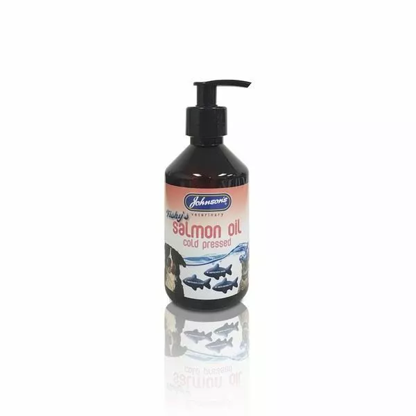 Johnsons Saumon Huile Froid Pressé Peau Joint Santé Croissance Chiot Chat Chien