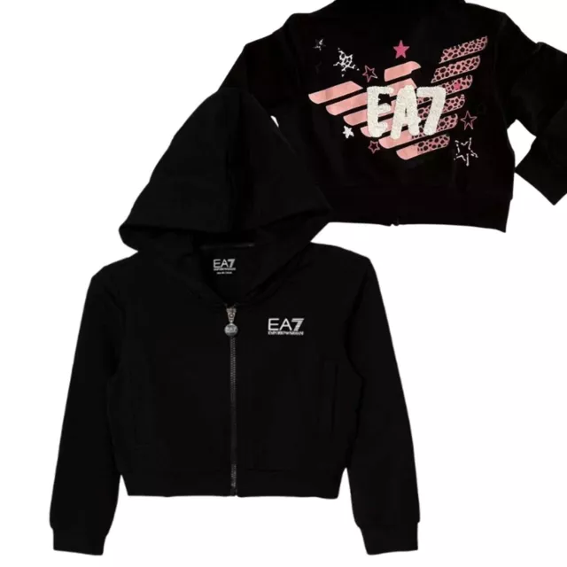 Felpa Armani Ea7 Ragazze I23 6Rfm06 Fjeaz 1200 Cotone Garzato
