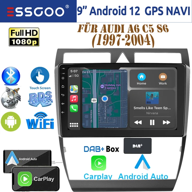 AutoRadio Android 12 8-Core Pour Audi A3/S3/RS3 - CarPlay, GPS, DAB+, 4G - Neuf
